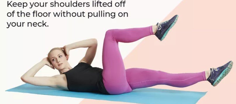 Bicycle crunch flat stomach